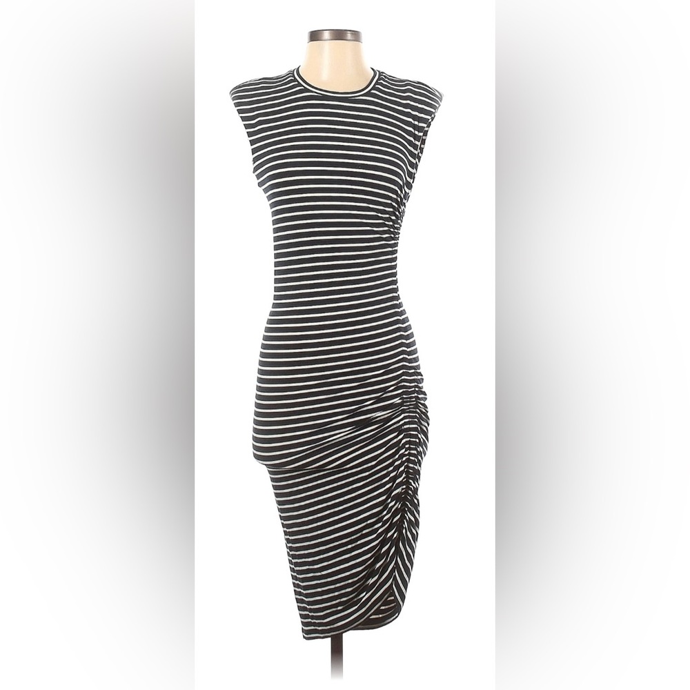 Veronica Beard ruched striped dress sz XS